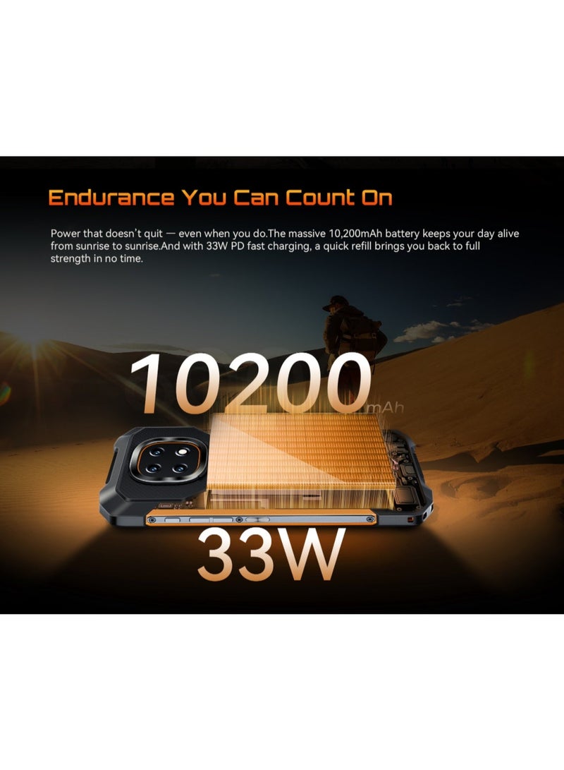 Philips Cubot S8320 Rugged Smartphone – 10,200mAh Mega Battery ,120Hz 6.745” HD+ Display, IP68/IP69K, 48MP Triple Camera, Android 15, Built-In Camping Lamp - Image 5